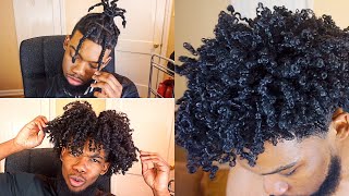 Full Hair Transformation From Braids To Curls! (Curly Hair Routine Men)