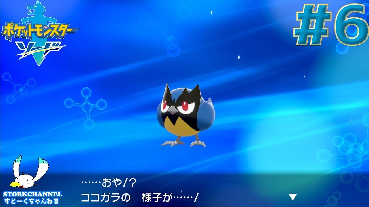 ポケモン 6 ココガラの様子が ポケモン剣 ソード Youtube