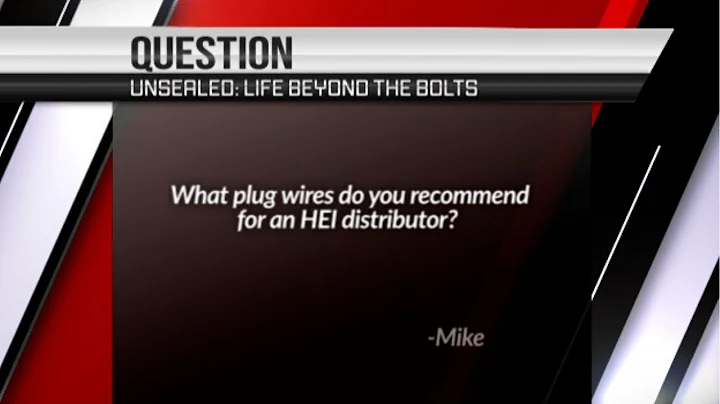 Tech Tip | Spark Plug Wires for HEI Distributors