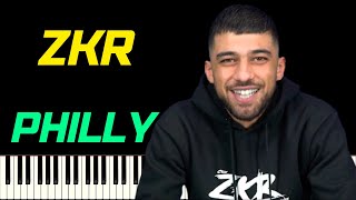 ZKR - PHILLY FEAT. SDM | PIANO TUTORIEL