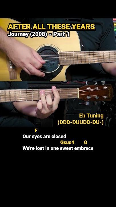Lyrics Of After All These Years By Journey After All These Years - Journey (2008) Easy Guitar Chords Tutorial with
