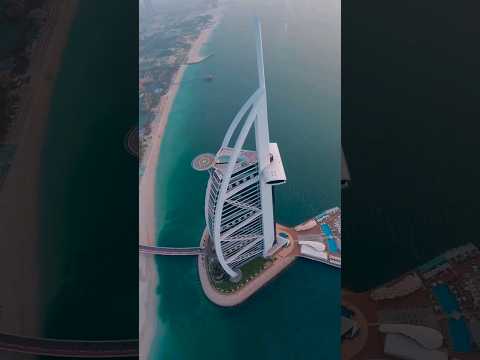 Burj al Arab Drone View #shorts #trending #viral #dubai #burjalarab #drone