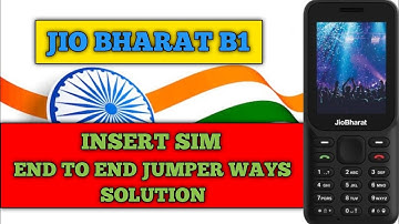 Jio BHARAT B1 insert sim solution | jio bharat B1 no sim solution | jio bharat sim not detect |