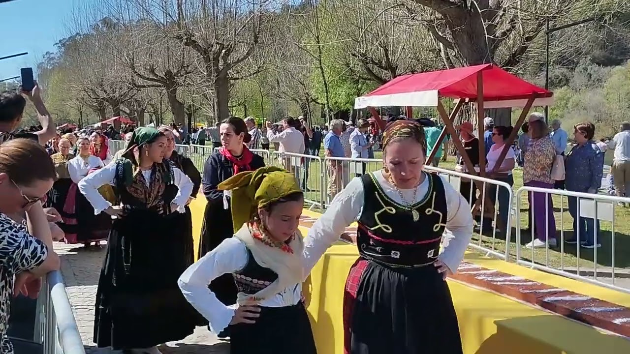 ans@trofa. Rancho folclórico no maior bolo de mel C/228 metros em Ponte da Barca 20250330