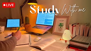 Study With Me Live | Quran Recitation &amp; Rain 🌧️ | Pomodoro 50/10 | No Music, Deep Focus