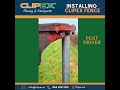 Installing clipex fencing  4 options