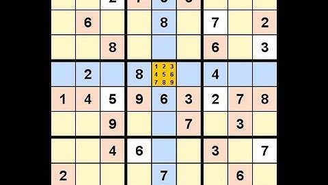 How to Solve Washington Times Sudoku Difficult April 25, 2020