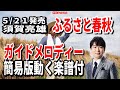 須賀亮雄 ふるさと春秋0 ガイドメロディー簡易版(動く楽譜付き)