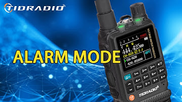 TIDRADIO TD-H3 Lesson 14 | Alarm mode