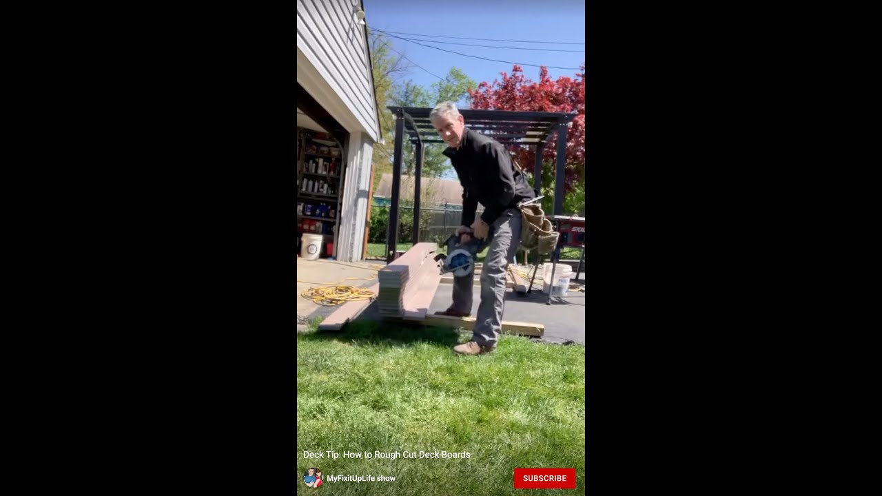 Deck Tip: How to Rough Cut Deck Boards