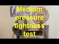 MEDIUM PRESSURE TIGHTNESS TEST. gas tutorial for trainee gas engineers on how to carry out the test.