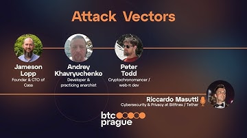 Attack Vectors w/ Jameson Lopp, Andrey Khavryuchenko, Peter Todd & Riccardo Masutti