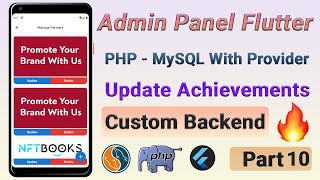 Admin Panel - Flutter - Update Achievements in MySQL | Custom Backend | Part 10 | #OttomanCoder