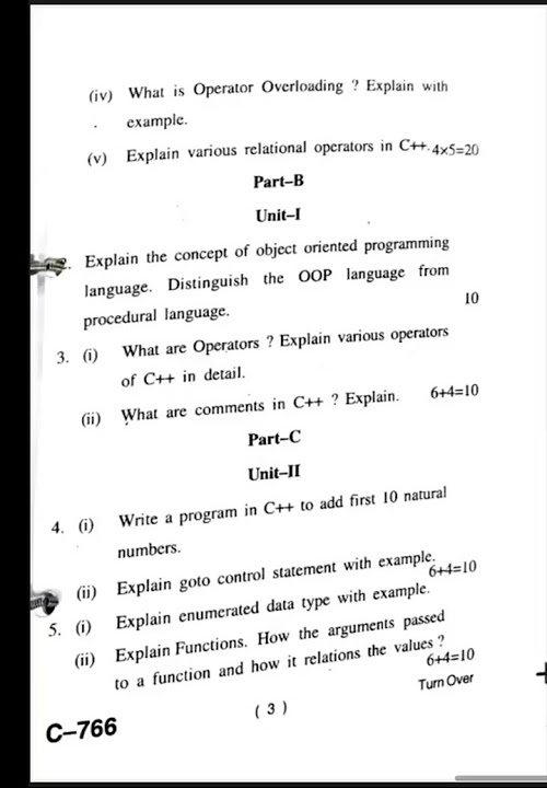 HPU previous year question paper PYQ Object Oriented Programming With ...