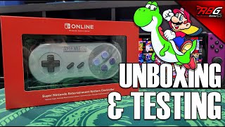 Unboxing Nintendo Switch Online SNES Wireless Controller (Super Nintendo Controller for the Switch)