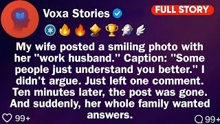 My wife posted a smiling photo with her "work husband." Caption: "Some people just understand..