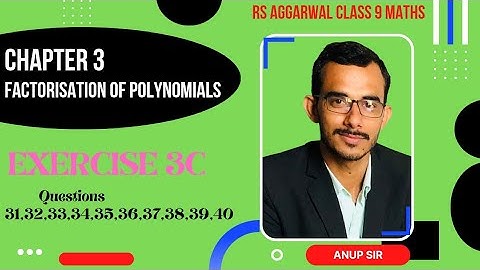 Exercise 3C Q31 to Q40 RS Aggarwal class 9 Maths | Exercise 3C RS Aggarwal class 9 Maths | ex 3c 9th
