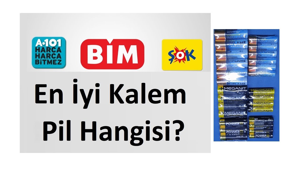 Bim vs A101 vs Birikim Pilleri vs Şok Market Pil Karşılaştırması (Powerb Inflame Power-Xtra Meganit)