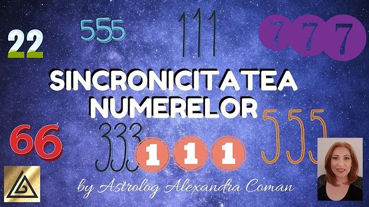 SINCRONICITATEA NUMERELOR - by Astrolog Alexandra Coman