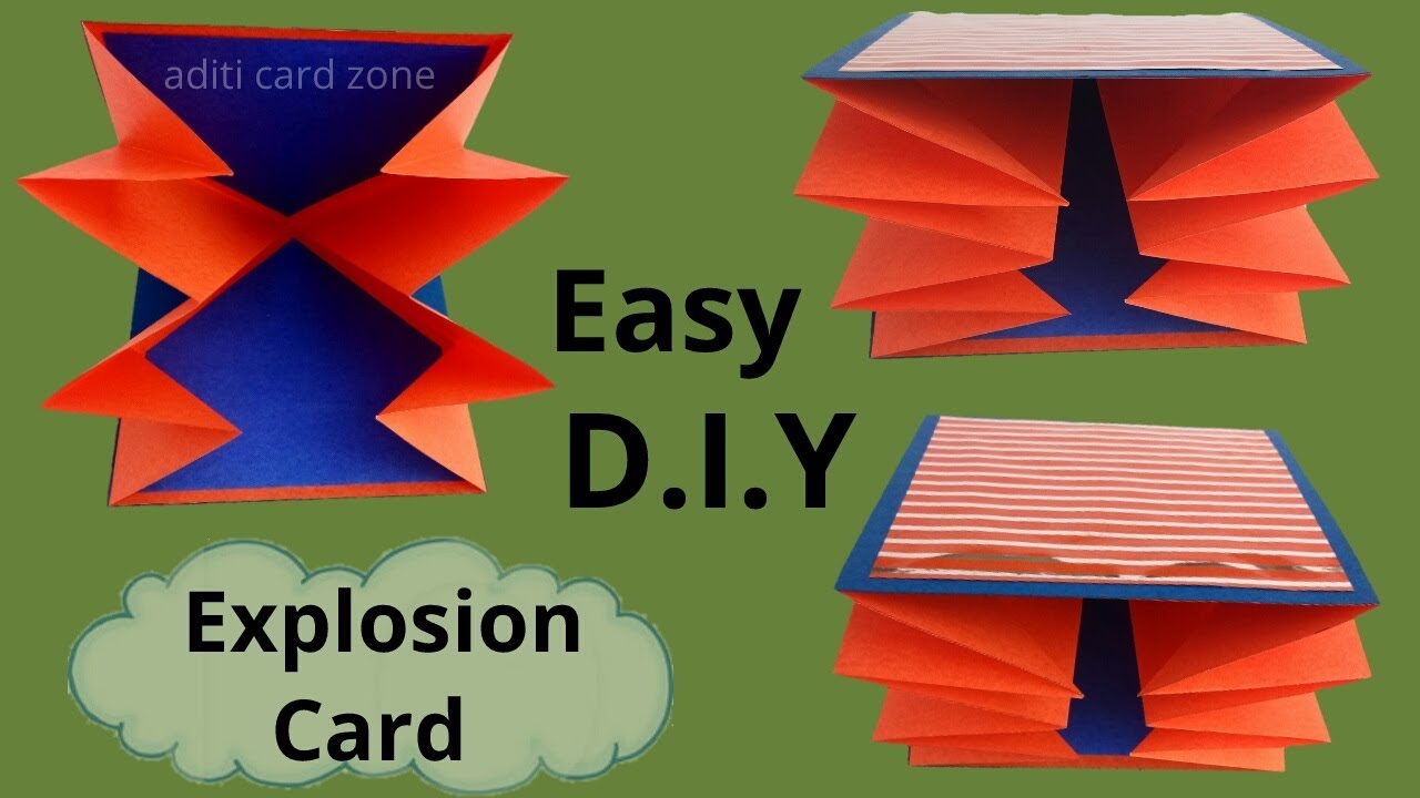 how to make a explosion card | friendship day card |