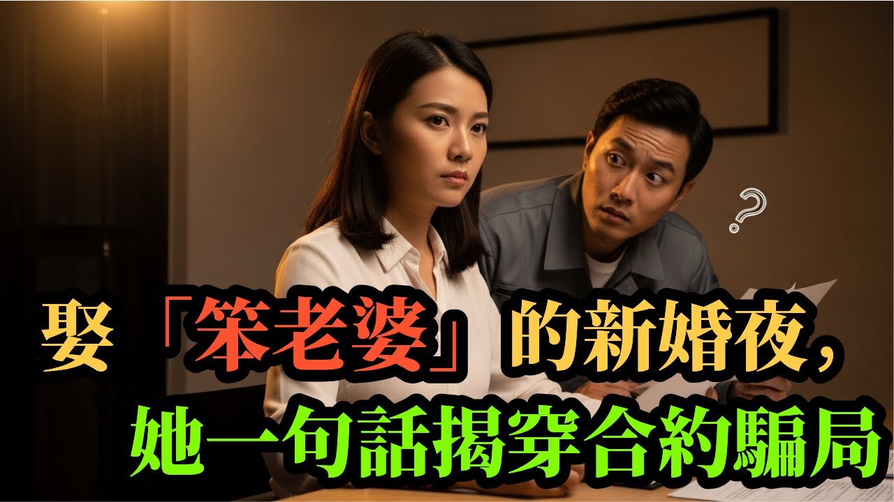 娶了「笨老婆」的新婚夜，她一句話揭穿整個合約騙局｜人生故事｜有聲書