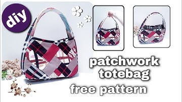 Fabric bag making  |  Easy patchwork bag making |  Handbag diy
