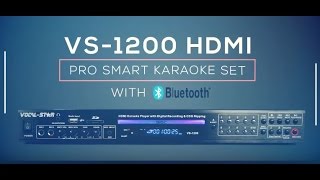 200W Digital Key Control DVD/CD+G/CD/System Vocal-Star VS-1200 Bluetooth HDMI Multi Format Karaoke Machine (e)