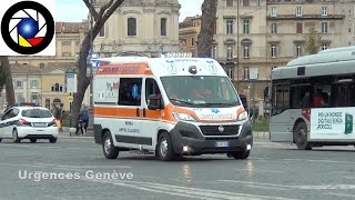 Ambulance Responding in Rome