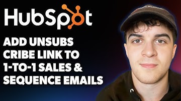 How to Add an Unsubscribe Link to Your 1-to-1 Sales and Sequence Emails in Hubspot (Full 2025 Guide)