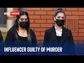 Tiktok influencer mahek bukhari found guilty of murdering her mothers lover and friend