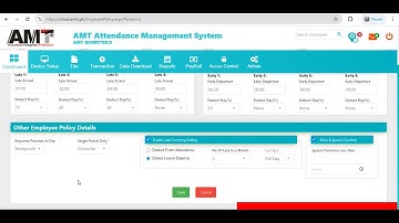 How to add Office Time Policy in AMT Attendance Management System#cloud.amts.pk