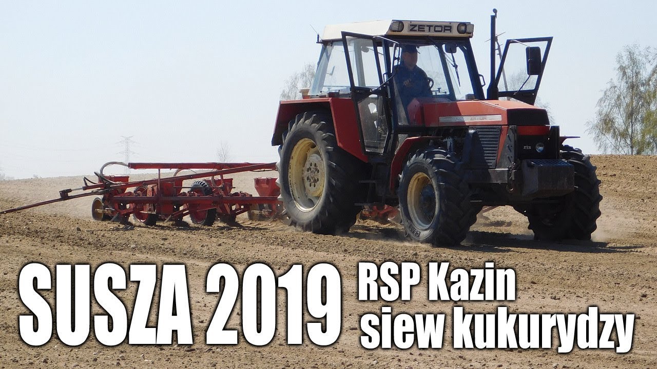maxresdefault SUSZA 2019, siew kukurydzy w RSP Kazin   Zetor 12145 + Aeromat, Claas Atles 946 + Farmet (VIDEO)