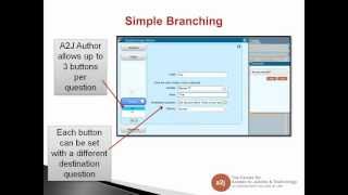 A2J Author New User Training - Simple & Conditional Branching (February 2013)