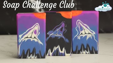Soap Challenge Club Cold process soap making, swing swirl soap.