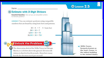 Go Math 5th Grade Lesson 2.5 Estimate with 2-Digit Divisors