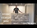 DIY How To Stone Veneer Bar or Fireplace | El Durado Stone