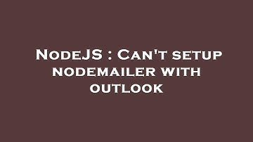NodeJS : Can