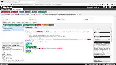 Incoming Email Multi-Language Translation Demo - Eccentex AI Services