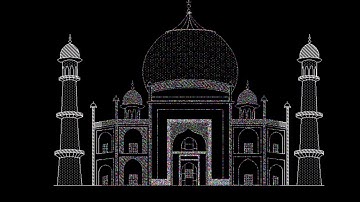 Designing Taj Mahal Using C Language