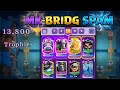 Push 13,800 trophies 🏆, with MK-bridg spam.