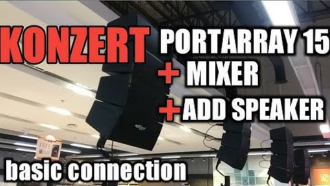 Konzert portarray 15 | mixer | additional speaker connection