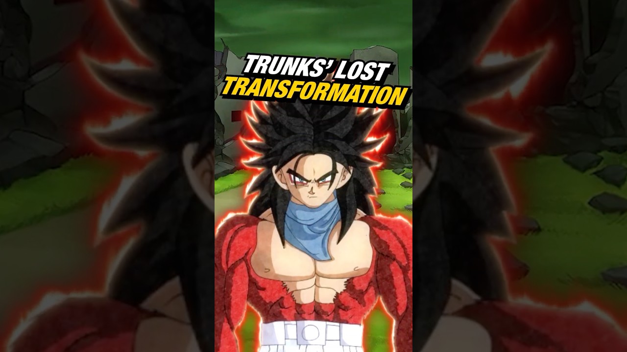 Future Trunks' LOST Transformation! Super Saiyan 4 Future Trunks!  