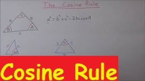 How to use the Cosine Rule, Leaving Cert Maths