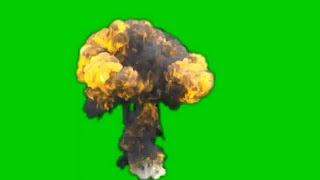 Best explosion - Green screen HD 1280p. Green screen nuclear bomb effects(HD fx)
