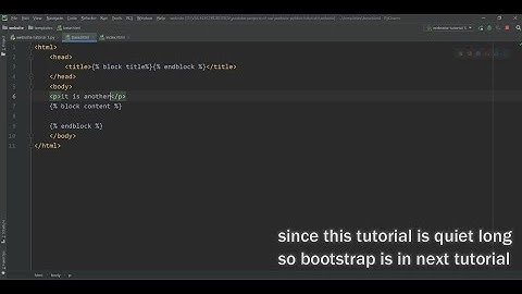 Flask tutorial #3-Inheritance in html & bootstrap, CSS-part-1(TAMIL)