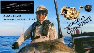 เล็กปะทะใหญ่ Shimano Ocea Conquest 200HG 2023+Shimano Ocea Jigger LJ LIMITED VS ปลากระมงพร้าวGT20kg+