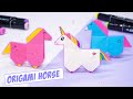 Papier origami facile licorne  comment faire du cheval en papier  gary origami