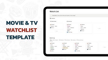 Ultimate Notion Movie Tracker Template | Organize Your Watchlist for Free!