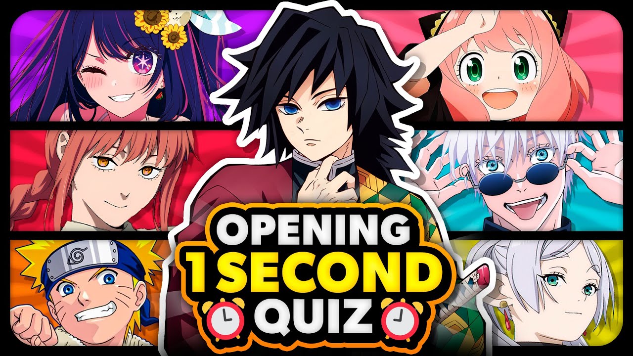 GUESS THE ANIME OPENING IN ONLY 1 SECOND Super Easy Impossible