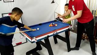 Deluxe 4 in 1 Top Game Table Tennis (Ping Pong),Glide Hockey,Soccer Foosball Set for Kids & Children screenshot 4